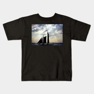 Schooner, New York Kids T-Shirt